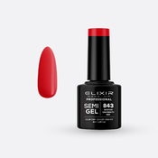 Elixir Gel lak Semi 843, Boston University Red, 8ml