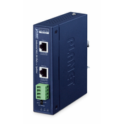 Planet IPOE-176S IP30, Industrial Single-Port 10Gbps 802.3bt PoE++ Splitter - 12V,19 & 24V DC output (-40~75 degrees C, 802.3bt type 4 PD, supports, 10/100/1G/2.5G/5G/10Gbps data rate )