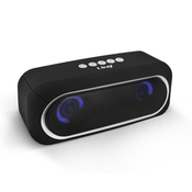 LINQ Brezžicni Bluetooth zvocnik, LED FM radio, glasen stereo zvok 6 W LinQ - ČRN, (20630903)