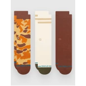 Stance Camo Crew 3 Pack Socks brown