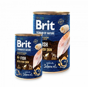 Konzerva Brit Premium by Nature riba s kožom 800g
