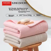 King Shore Set peškira, 72x140cm, 2 komada, Roze-krem