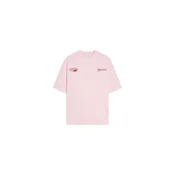 Bershka Majica  roza / češnjevo rdeča