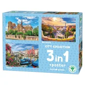 Mr. Broccoli - Puzzle 3v1 mestni paket - 1 000 kosov