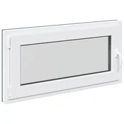 Vidaxl Okno za klet RISOR 100 x 50 cm PVC in steklo Antracit