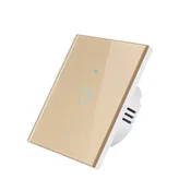SmartHome Pametni prekidac za svetlo, WiFi, 1 taster, Zlatne boje