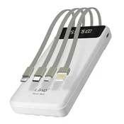 LINQ Rezervna baterija 15000 mAh, snemljiv kabel 4 v 1, LinQ - bela, (20773619)