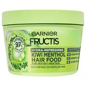 Garnier Fructis Hair Food Kiwi menthol maska za kosu koja se brzo masti, a ima suhe vrhove 390ml