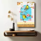 Wallity Dekorativna slika na kaljenom staklu, 50x70cm, Šarena