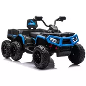 slomart LEAN CARS Akumulatorski štirikolesnik ATV JC606 6 koles, 24V, 4x4, prikolica - Modri