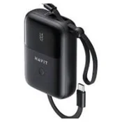 slomart Havit PB5215 Pribor za polnjenje 10000mAh, črna, z LED indikatorji, univerzalna kompatibilnost, 2x USB Type-C, 1x Micro-USB