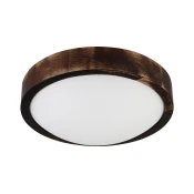 LED plafonsko svetlo OAK SMOKY SLIM LED/20W/230V 4000K precnik 27 cm hrast/tamno braon