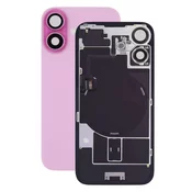 Apple iPhone 16 Plus - Stražnje staklo kucišta + staklo kamere + metalni okvir + Magsafe magnet (Pink)