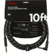 Fender Deluxe Series Instrument Kabel S/A 3 m Black Tweed