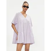 Tommy Jeans Poletna obleka DW0DW17948 Vijolična Relaxed Fit