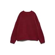 VERO MODA Pulover VMBOOM karminsko rdeča