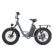 URLIFE Električno kolo URLIFE E20 Pro, 20-palčno debelo kolo, 48 V 15,6 Ah odstranljiva baterija, siva, (5000255683)