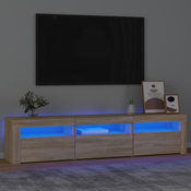 TV ormaric s LED svjetlima boja hrasta sonome 180 x 35 x 40 cm