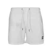 Mens Block Swimsuit White