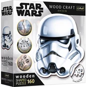 Trefl Wood Craft Origin Puzzle Star Wars: Čelada Stormtrooperja 160 kosov