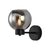 Braytron Dekorativna zidna svetiljka BRAYTRON-S005W-1H-1xE27-DIMLJENO SIVA