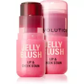 Makeup Revolution Jelly Blush in stick for lips and cheeks color orange peach 5.5 g