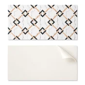 shumee Paket vinilnih ploščic z dekorjem za kuhinjo ali kopalnico z geometrijskimi marmornimi vzorci 10x40x20 cm
