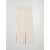 Sinsay - Strukturirane wide leg pantalone - nude