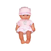 Dojenček s kapo roza 22 cm
