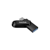 SanDisk Ultra Dual Drive Go USB Type C, 256GB 3.1/3.0, b do 150 MB/s, črn