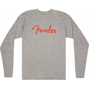 Fender Košulja Spaghetti Logo LS S Heather Gray