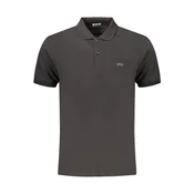 Črna moška polo majica s kratkimi rokavi