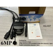 KJB Mini zunanja IP kamera 6 MP, objektiv 2,8 mm, kartica 32 GB
