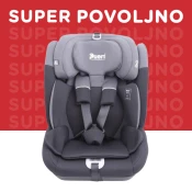 Puerri auto sedište MaxSafe (76-150cm), black/grey