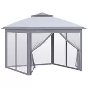 Homestar Vrtni paviljon Pop Up gazebo 330x330x288 cm siva