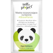 Selfie Project #BravePanda čistilna maska v platnu 15 ml