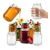 shumee 24x kozarcev 720 ml s pokrovi 82 mm za med, kumare, marmelado, sokove, gobe