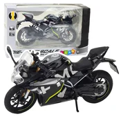 LEAN TOYS Motocikel športni kovinski, črn, 250 SR, 1:12