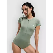 Roxy Essentials Zipped Cs Onesie Lycra oil green