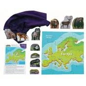 Just Jigsaws 775 Evropa in njene živali - lesena sestavljanka s 16 deli in 10 živalmi