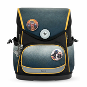 BELMIL Premium Ergonomska šolska torba Belmil Compact Plus Black - Grey- testirano in priporočeno s strani nemškega AGR, (21250805)