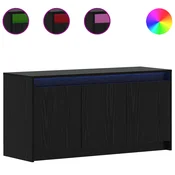 TV ormar 100 x 34 x 50 cm Crni hrast Konstruirano drvo