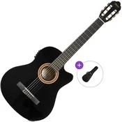 Valencia VC104CE Basic SET 4/4 Black Elektro klasicna gitara