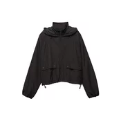Pull&Bear Prehodna jakna črna
