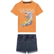 Guess Komplet majica in kratke hlače I5GG15 K8HM4 Oranžna Regular Fit