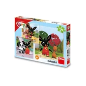 Bing Sestavljanka 3v1 Bunny/ Bunny igra 3x55 kosov