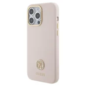 1 to 3 Guess Guhcp15Xm4Dgpp Iphone 15 Pro Max 6.7 Svetlo Roza/Roza Trdo Ohišje Silicone Logo Strass 4G