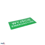 Piktogram za zasilni izhod za zasilno razsvetljavo 324 × 158 mm Luxmena BM-S-C91-MLR-PKT-WEW