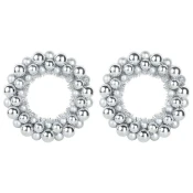 Vijenci s božicnim kuglicama 2 pcs Srebrno 33 x 33 x 7 cm