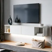 Hanah Home TV komoda Twist LED, 160 cm, bela
